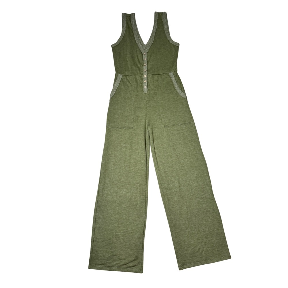 Free People Beach Jumpsuit Size XS Boho Coastal Loungewear Romper Beachy